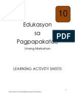 Grade 10 EsP LAS PDF