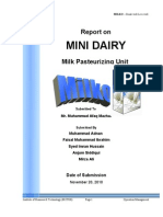 Report On Dairy MILK Operation