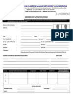 The All India Plastics Manufacturers' Association: Membership Updation Form