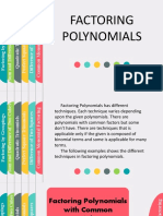 Factoring Polynomials Techniques