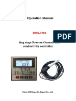 ROS-2210 RO Controller Operation Manual