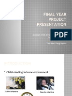 Final Year Project Presentation: SCE09-0036 Assisted Child-Minding Home Camera Surveillance System Tan Boon Fong Sophia