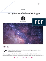 The Question of Where We Begin - The Center For Fiction PDF