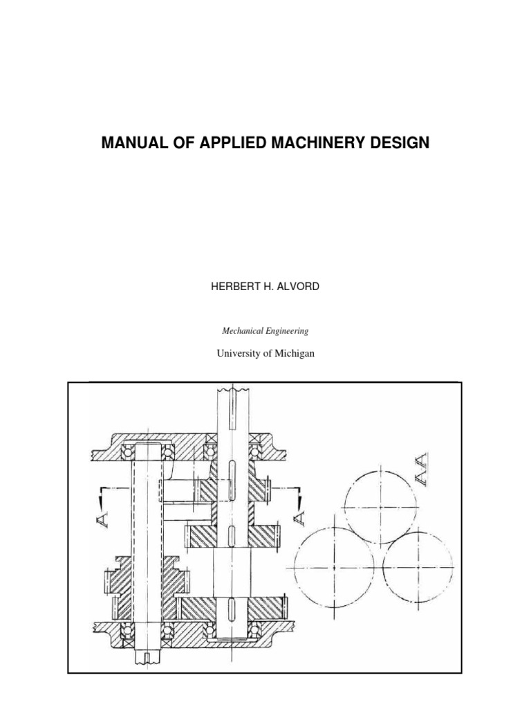 Applied Machinery Design Manual | PDF | Bearing (Mechanical) | Clutch