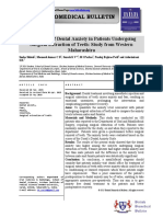 Assessment of Dental Anxiety in Patients Undergoingsurgical Extraction of Teeth Study From Westernmaharashtra PDF