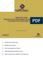Seminaire GSBF Mise en Place Des Normes Internationales D'Information Financiere (Ias/Ifrs)