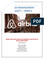 Brand Management Project - Term 5: Airbnb: Using Social Media and Community Storytelling To Build A Global Brand