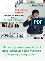 Thermodynamic Properties of Gas Mixtures