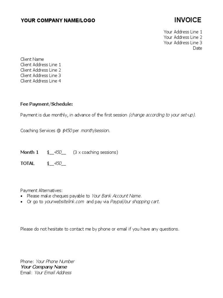 Invoice Sample TEMPLATE - U | PDF | Business | Finance & Money Management