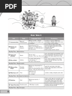 Kids' Web 4: Unit Topic Language Focus Vocabulary