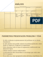 Matriz de Análisis y Parametros de Presentación