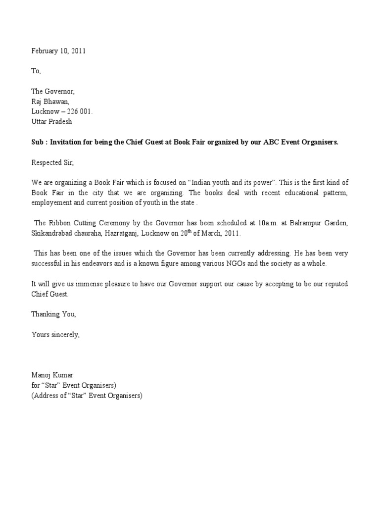 Letter 1 | PDF