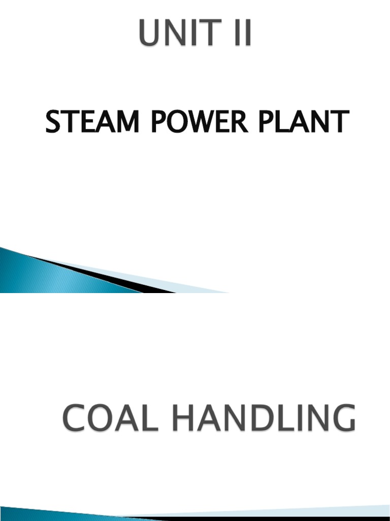 Coal Handling in Steam Power Plants | PDF | Transport | Elevator