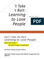 Dont Take The Bait 4 Learning To Love People 5 26 2019 PDF