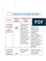 Situaciones Escolares