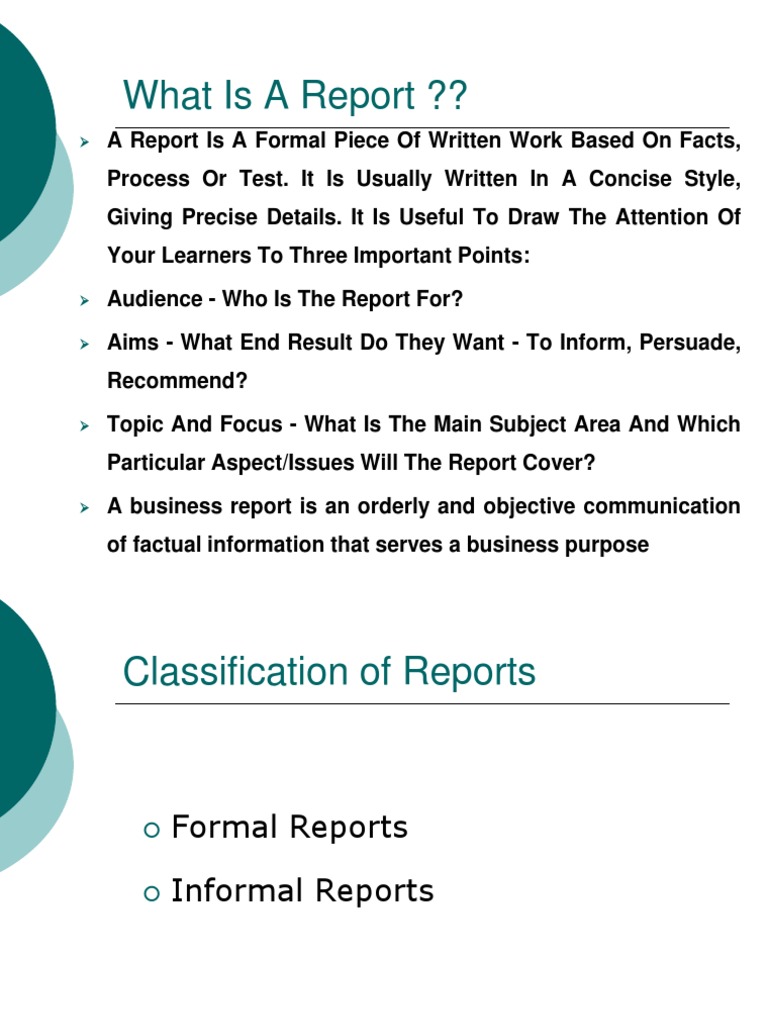 What Is A Report ?? | PDF | Experiment | Bias