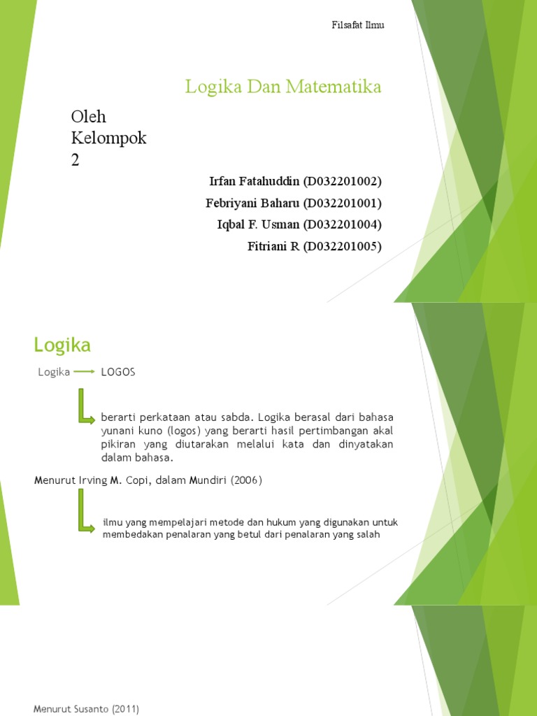 Materi Logika Matematika Dasar | PDF | Sains & Matematika