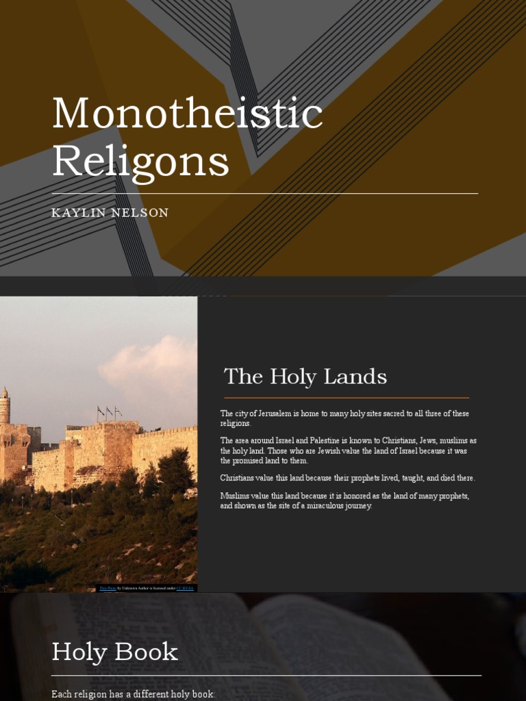 Monotheistic Religions: Beliefs & Differences | PDF | Holy Land ...