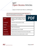 Cycle-by-Cycle Analysis of Cold Crank-Start in A GDI Engine: Citation