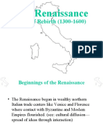 The Renaissance: Time of Rebirth (1300-1600)
