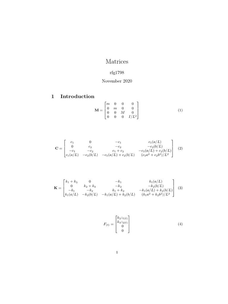 Matrices PDF | PDF
