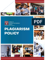 Iba Plagiarism Policy 2020 21 PDF