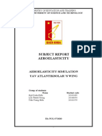 Subject Report Aeroelasticity: Aeroelasticity Simulation Uav Atlantiksolar 'S Wing