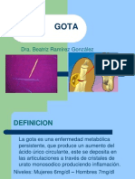 Gota: definición, epidemiología, etiología y diagnóstico