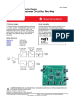 Analog, Active Crossover Circuit For Two-Way Loudspeakers: TI Precision Designs: Verified Design