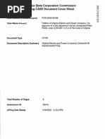 Virginia State Corporation Commission Efiling Case Document Cover Sheet