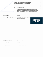 Virginia State Corporation Commission Efiling Case Document Cover Sheet