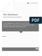 Om Namkeen: We "Om Namkeen" Have Gained Success in The Market by