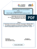 L’importance de la caisse nationale d’assurance chômage dans la création d’entreprise au niveau de la Wilaya d’Annaba Suivi d’un stage pratique au niveau de l’agence régionale CNAC - Annaba -Algérie