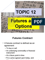 Topic 12 Futures and Options