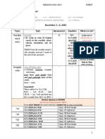 Form 7 - November 2 - 6