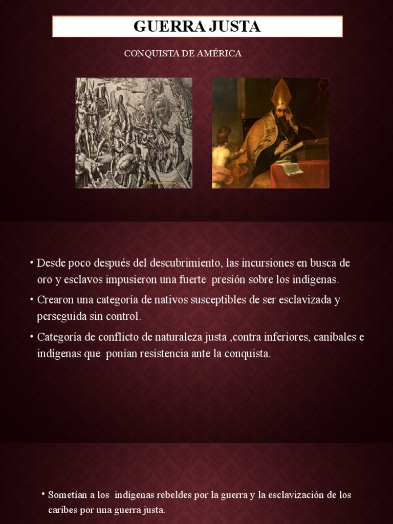 La Guerra Justa en la Conquista de América | PDF