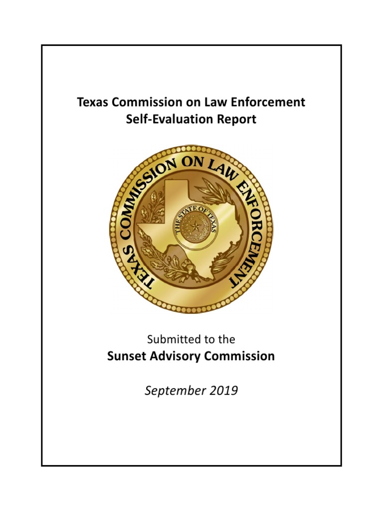 Texas Commission On Law Enforcement SER PDF Law Enforcement Officer