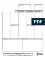 Business Model Canvas: Company Name: Date