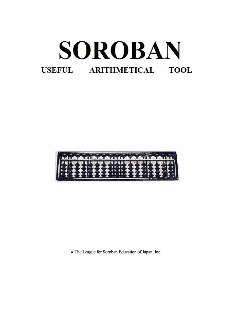 The League For Soroban Education Of Japan Inc The League For Soroban
