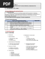 B. Course Objectives and Learning Outcomes