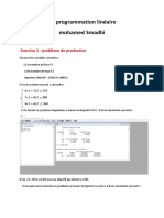 Correction TD1 Programmation Linéaire