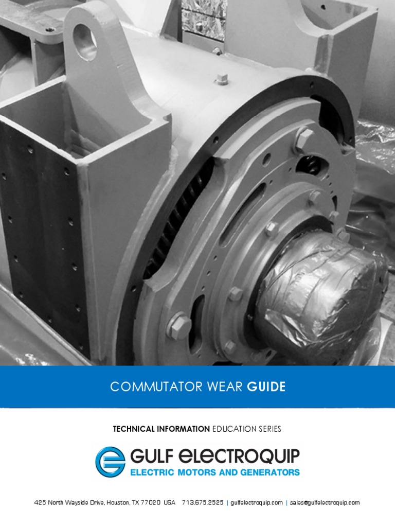 Commutator Wear Guide Technical Information PDF Electrical