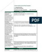 Fluency Intervention Lesson Plan Template: State Learning Standards