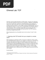 Ethereal Lab: TCP: 1. Capturing A Bulk TCP Transfer From Your Computer To A Remote Server