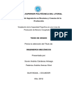 Escuela Superior Politécnica Del Litoral Facultad de Ingeniería en Mecánica y Ciencias de La Producción