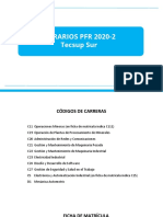 Horario PFR 20202