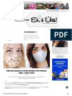 Como Fazer Máscara de Tecido Anatômica para Proteção - Molde + Passo A Passo - Ei, É Útil! - ANA & ISA