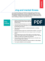 Driving and Mental Illness Factsheet