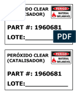 Etiquetas de Identificação de Químicos