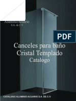 CRISTAL TEMPLADO Catalogo - Aluminio Acuario Página de Inicio